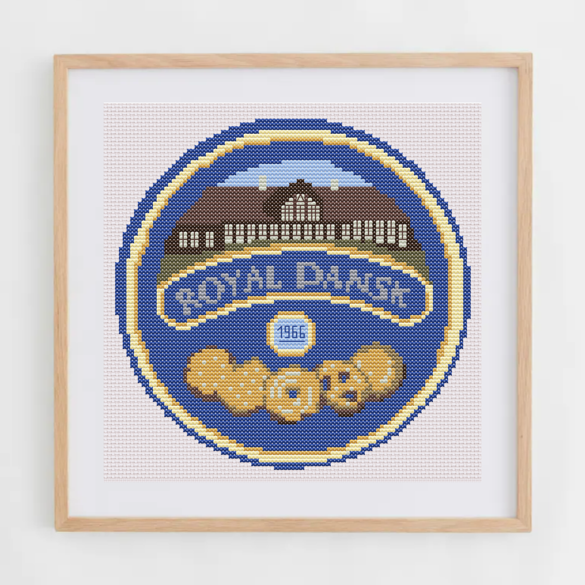 Butter Cookies Tin Cross Stitch Pattern | Danish Biscuits Box Cross Stitch Chart PDF