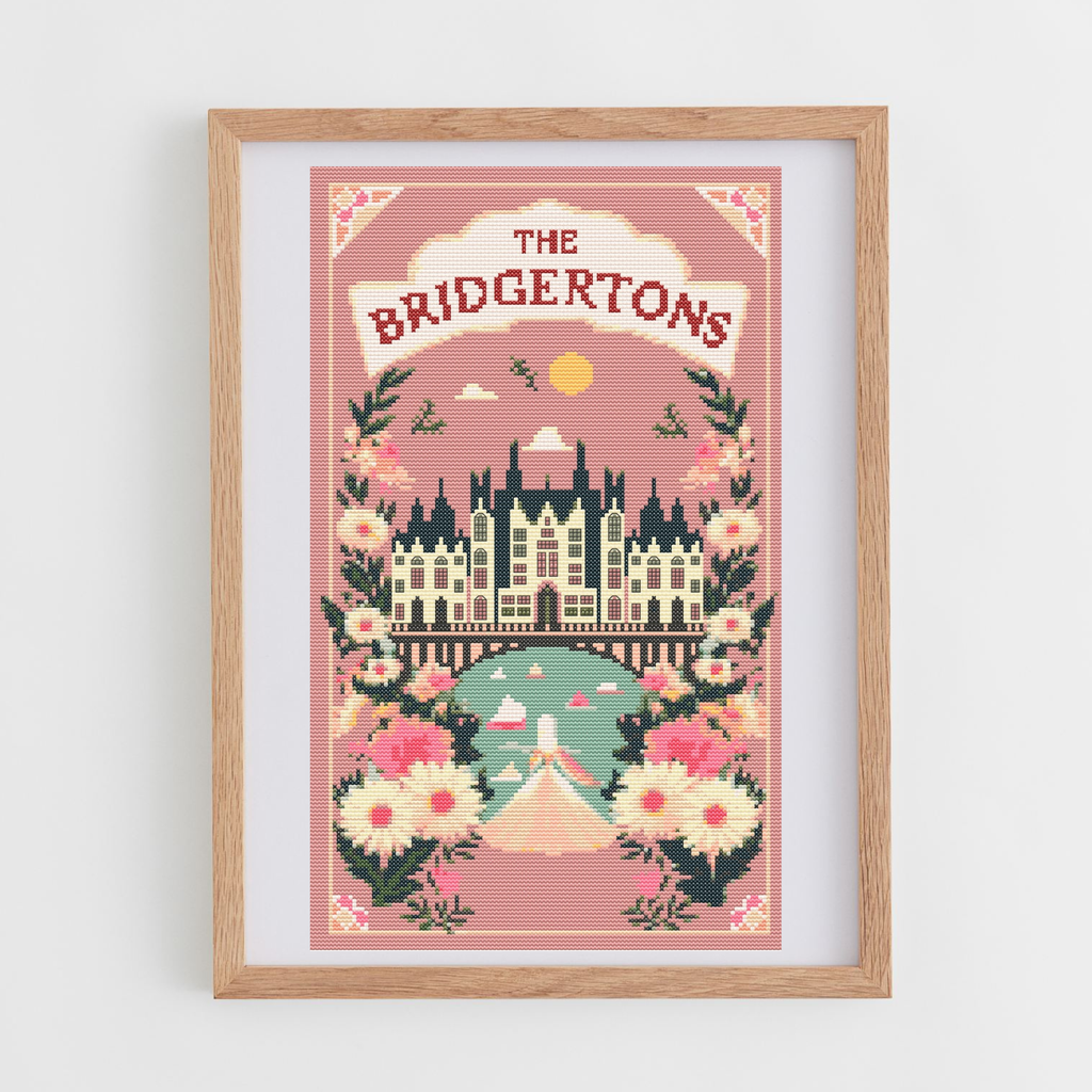 The Bridgertons Cross Stitch Pattern | Book Cover Cross Stitch Chaert PDF