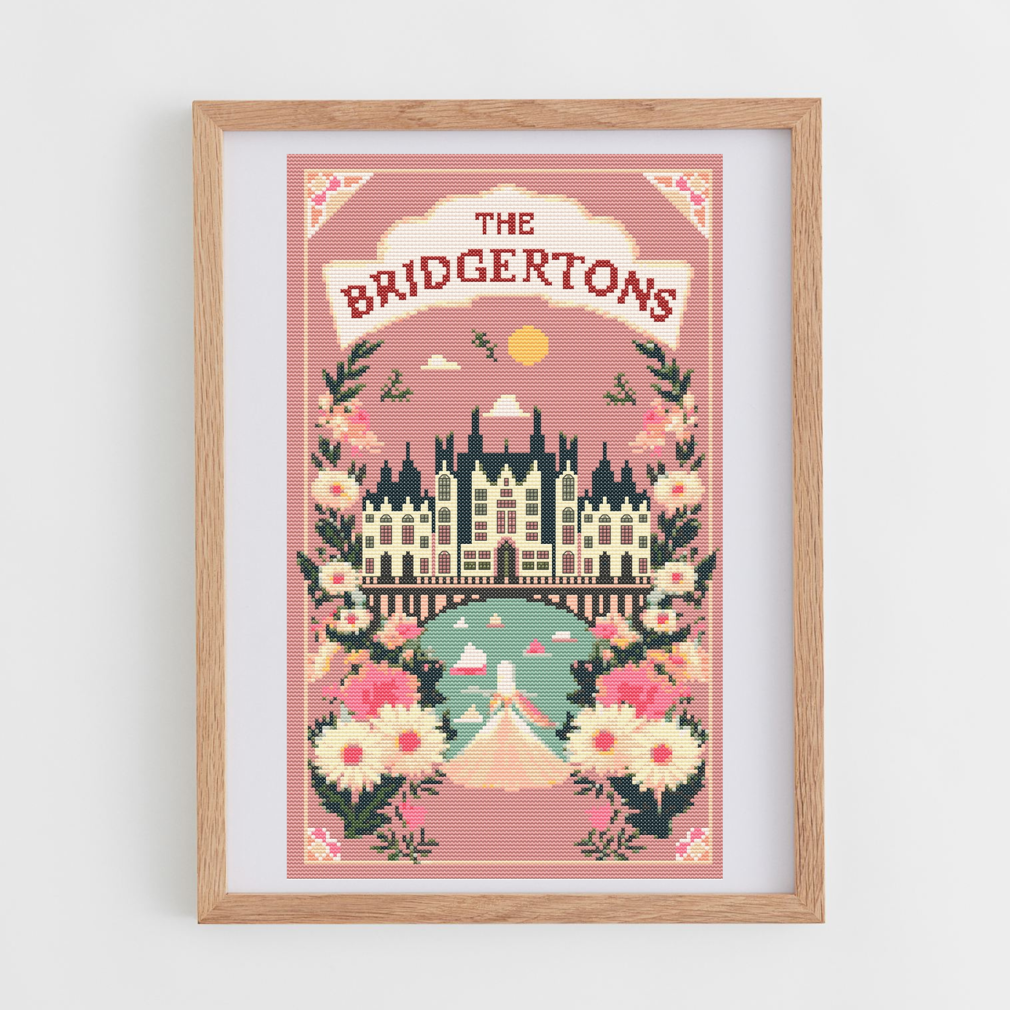 The Bridgertons Cross Stitch Pattern | Book Cover Cross Stitch Chaert PDF