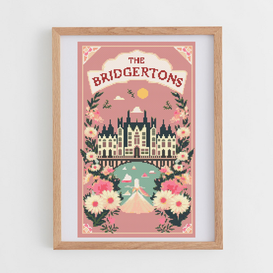 The Bridgertons Cross Stitch Pattern | Book Cover Cross Stitch Chaert PDF