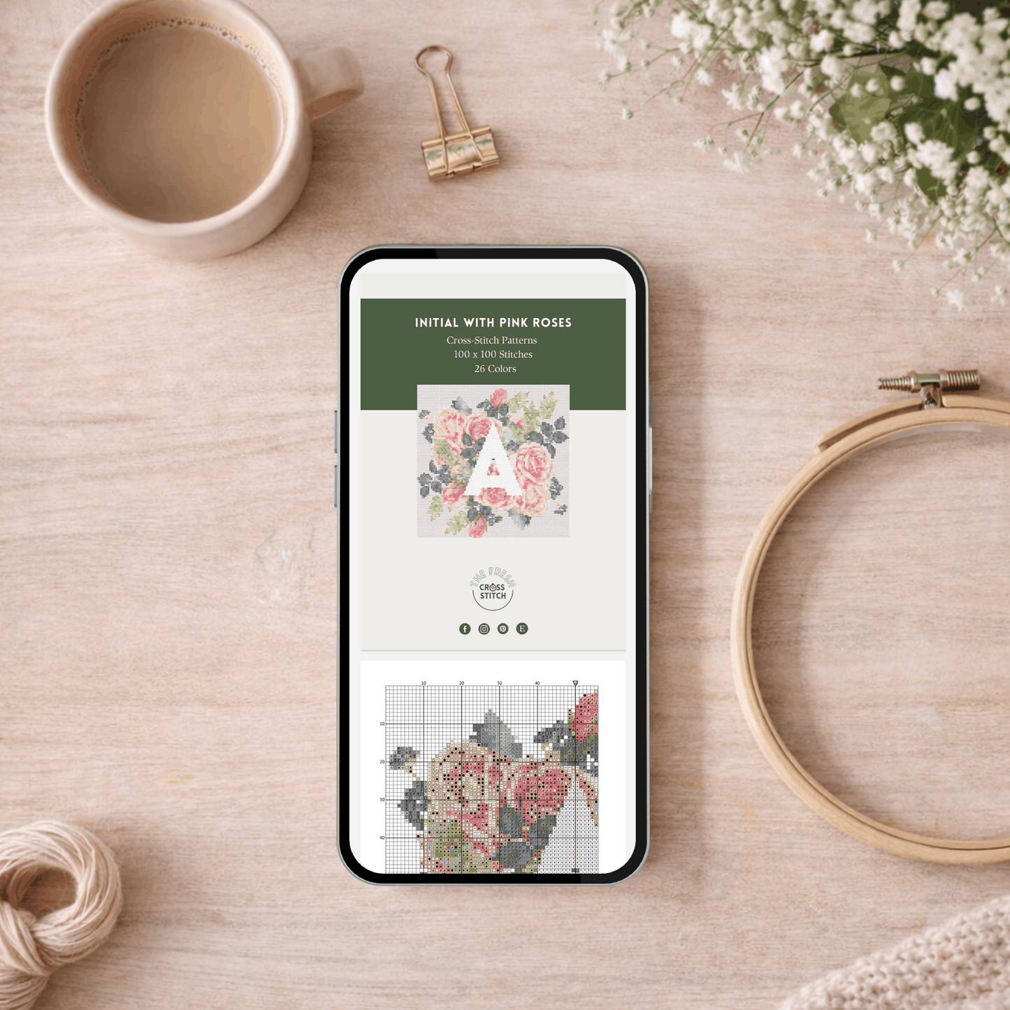 Inizali con Bouquet di Rose