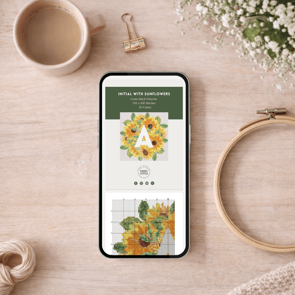 Inicial con Girasoles