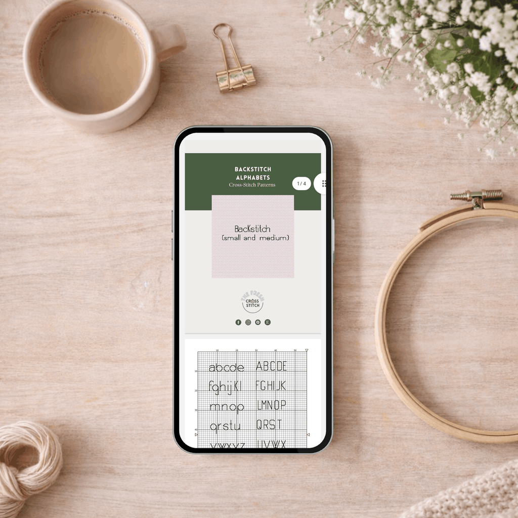 Alfabeto a punto indietro (piccolo e medio)