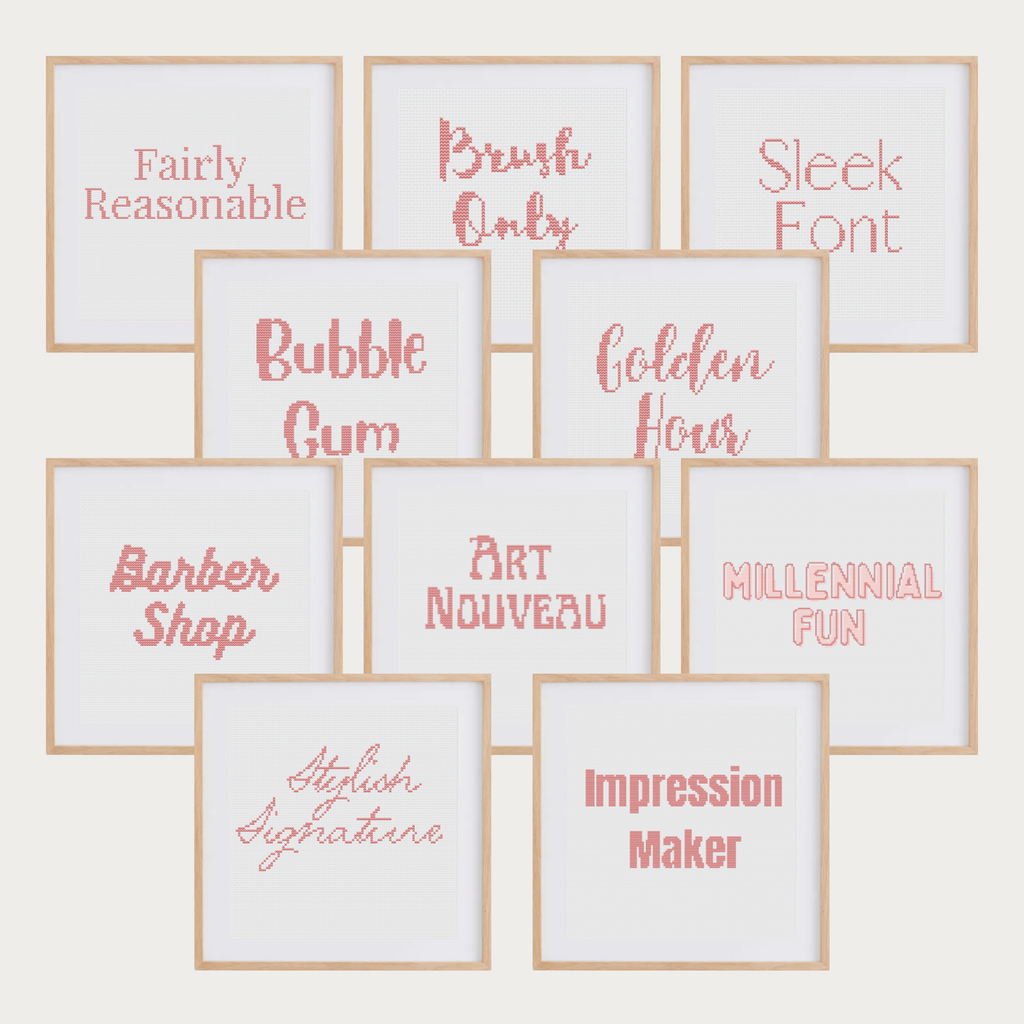 Alphabet Art Nouveau