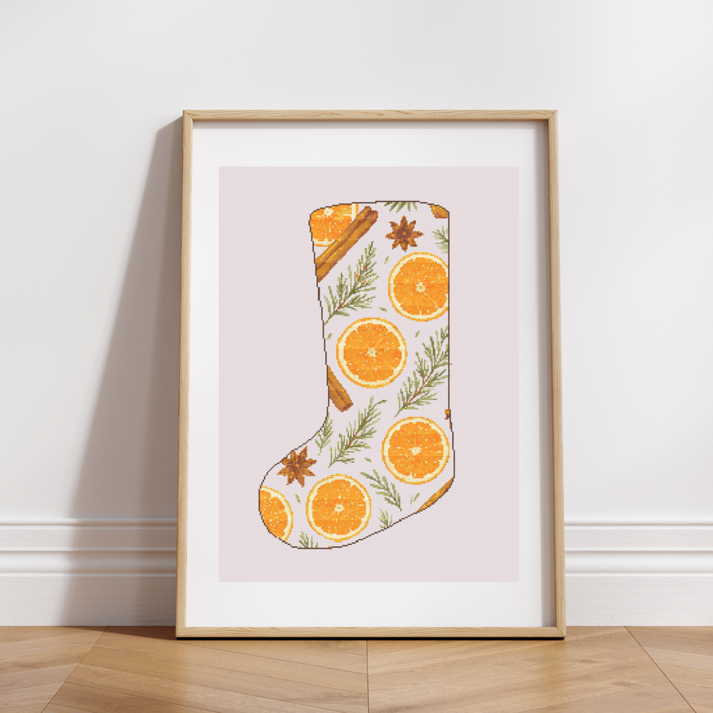 Weihnachtsstrumpf: Getrocknete Orangen