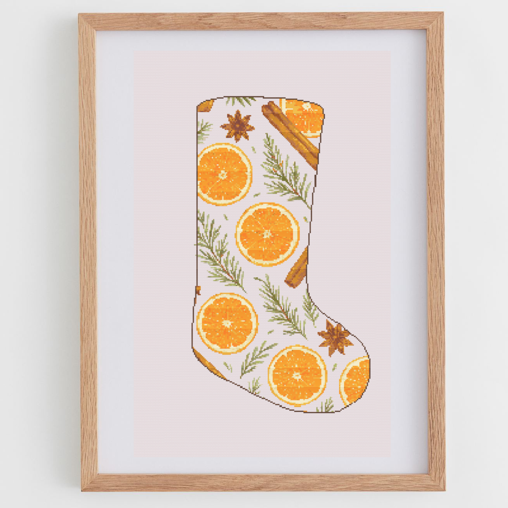 Weihnachtsstrumpf: Getrocknete Orangen