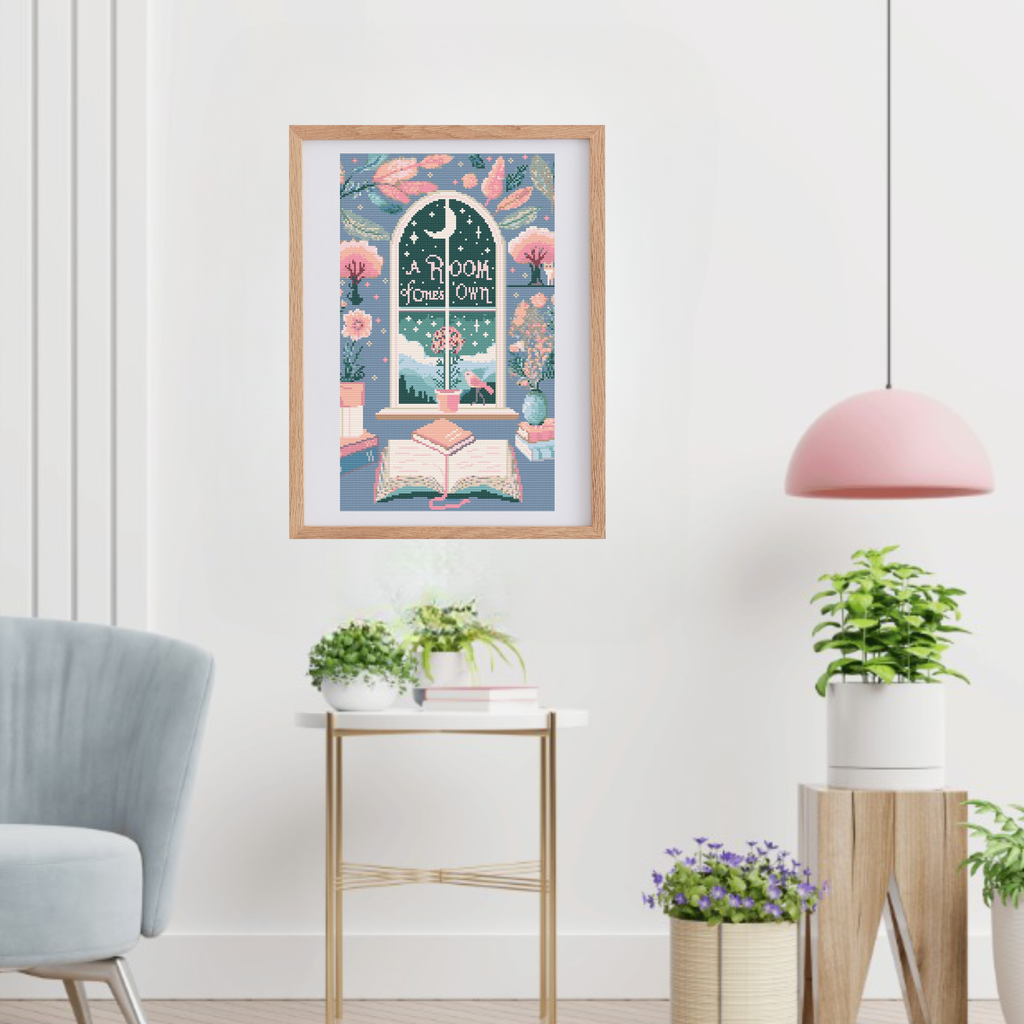A Room of One's Own Cross Stitch Pattern | Book Covers Cross Stitch Charts in PDF