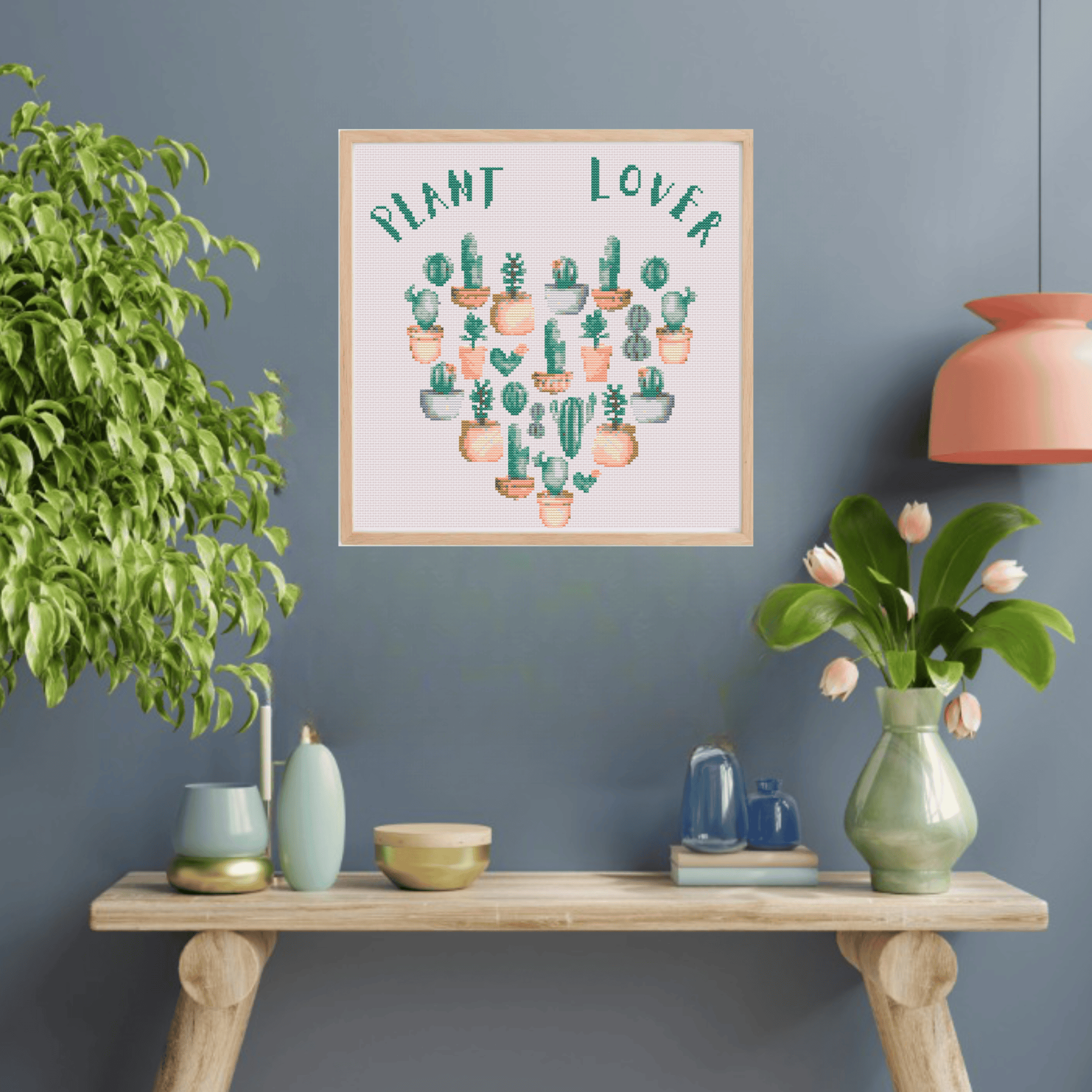 Plant Lover Cross Stitch Pattern | Plant Cross Stitch Chart PDF