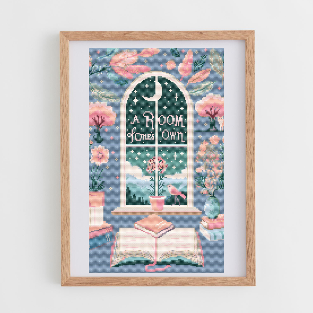 A Room of One's Own Cross Stitch Pattern | Book Covers Cross Stitch Charts in PDF