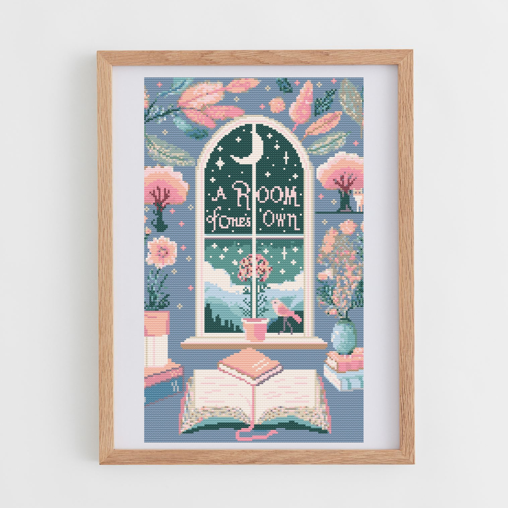 A Room of One's Own Cross Stitch Pattern | Book Covers Cross Stitch Charts in PDF