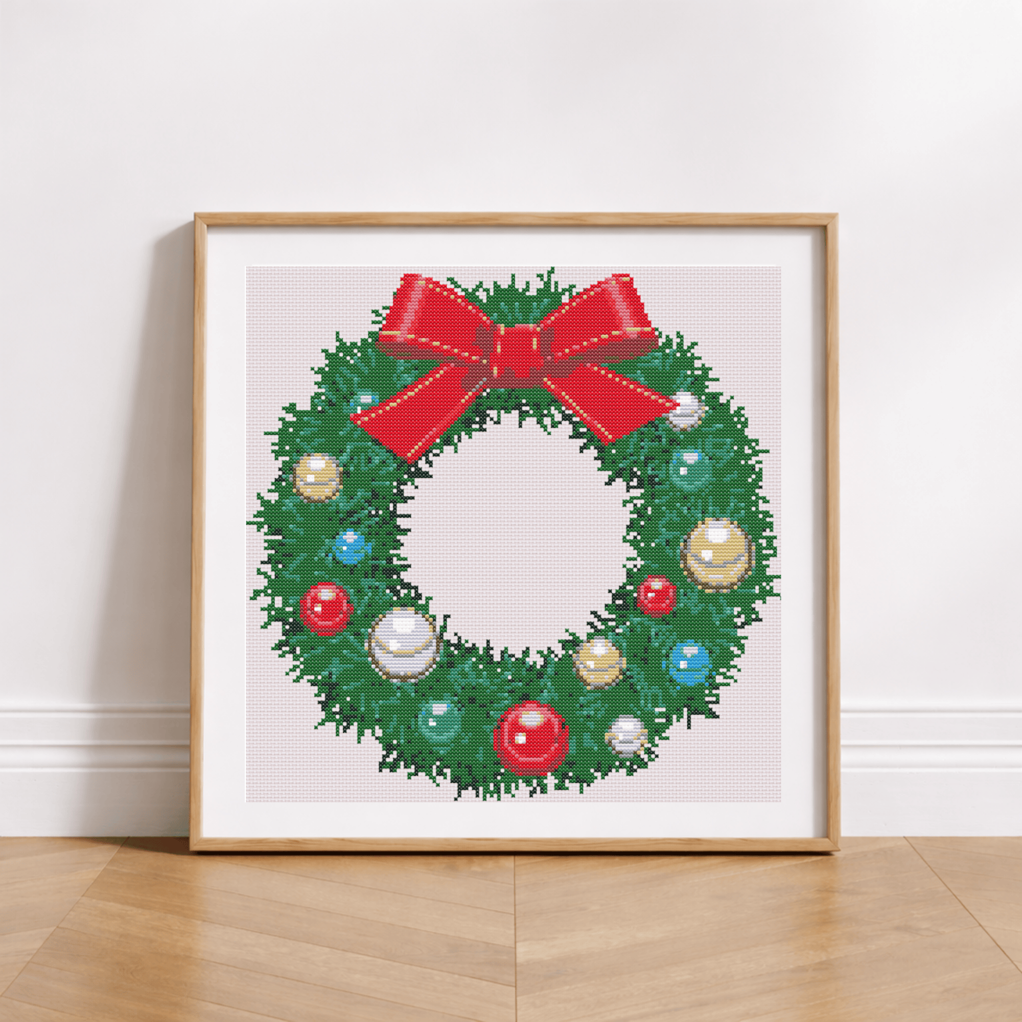 Couronne de Noël à Boules Colorées