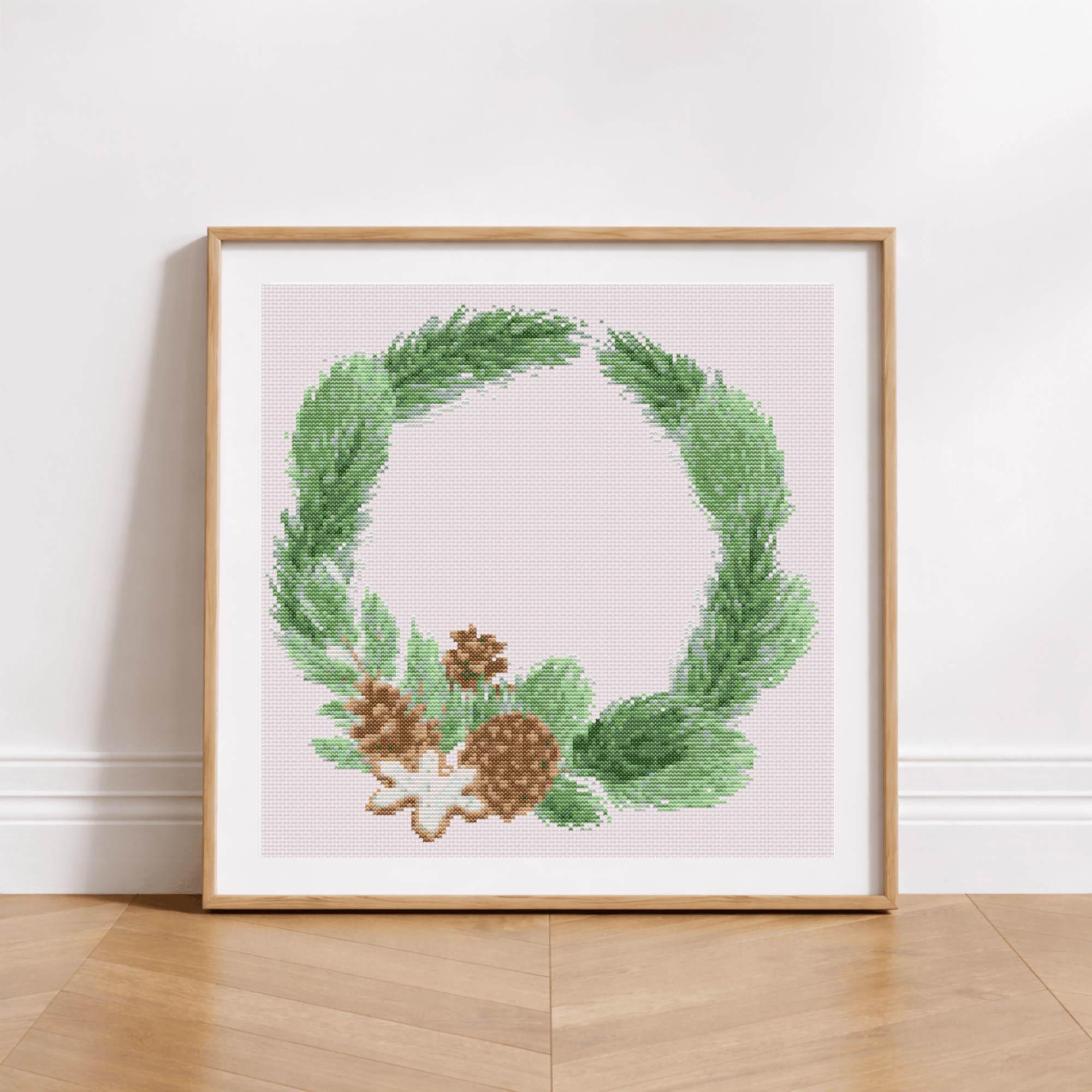 Couronne de Noël en Pommes de Pin