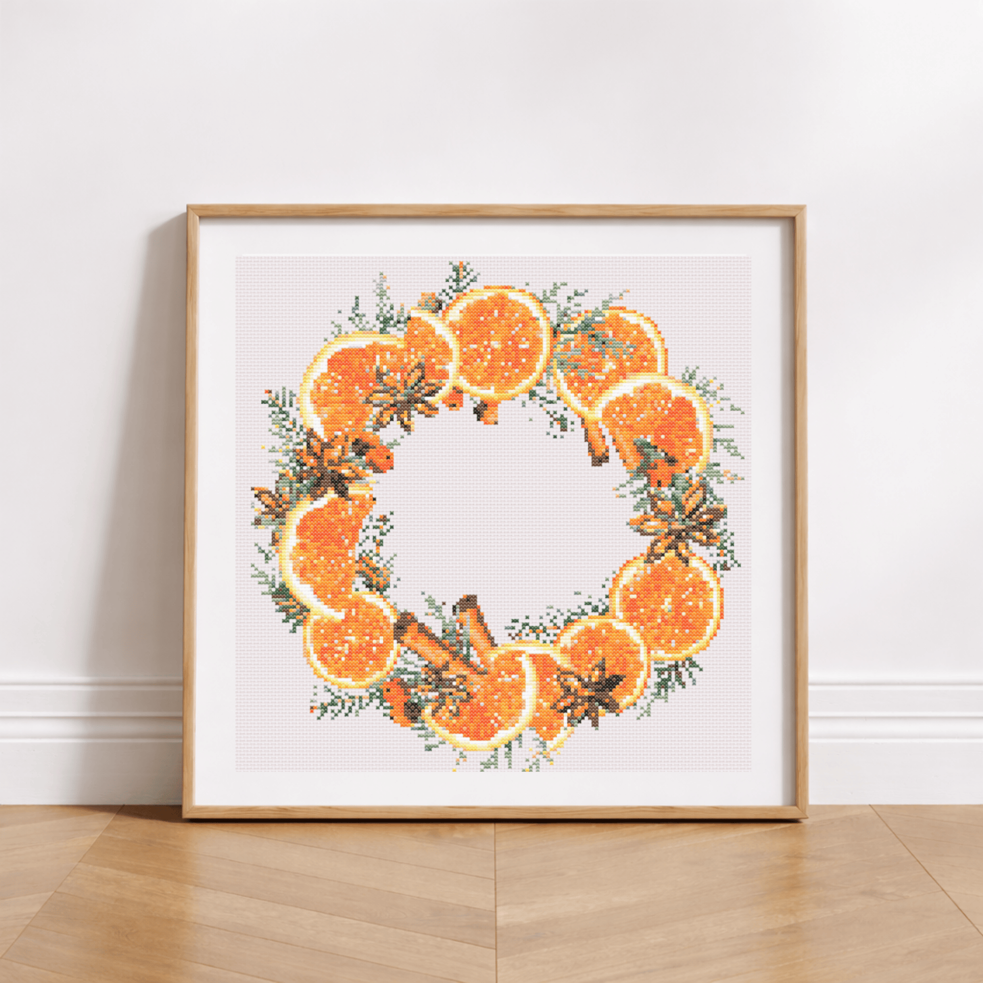 Couronne de Noël avec des Oranges