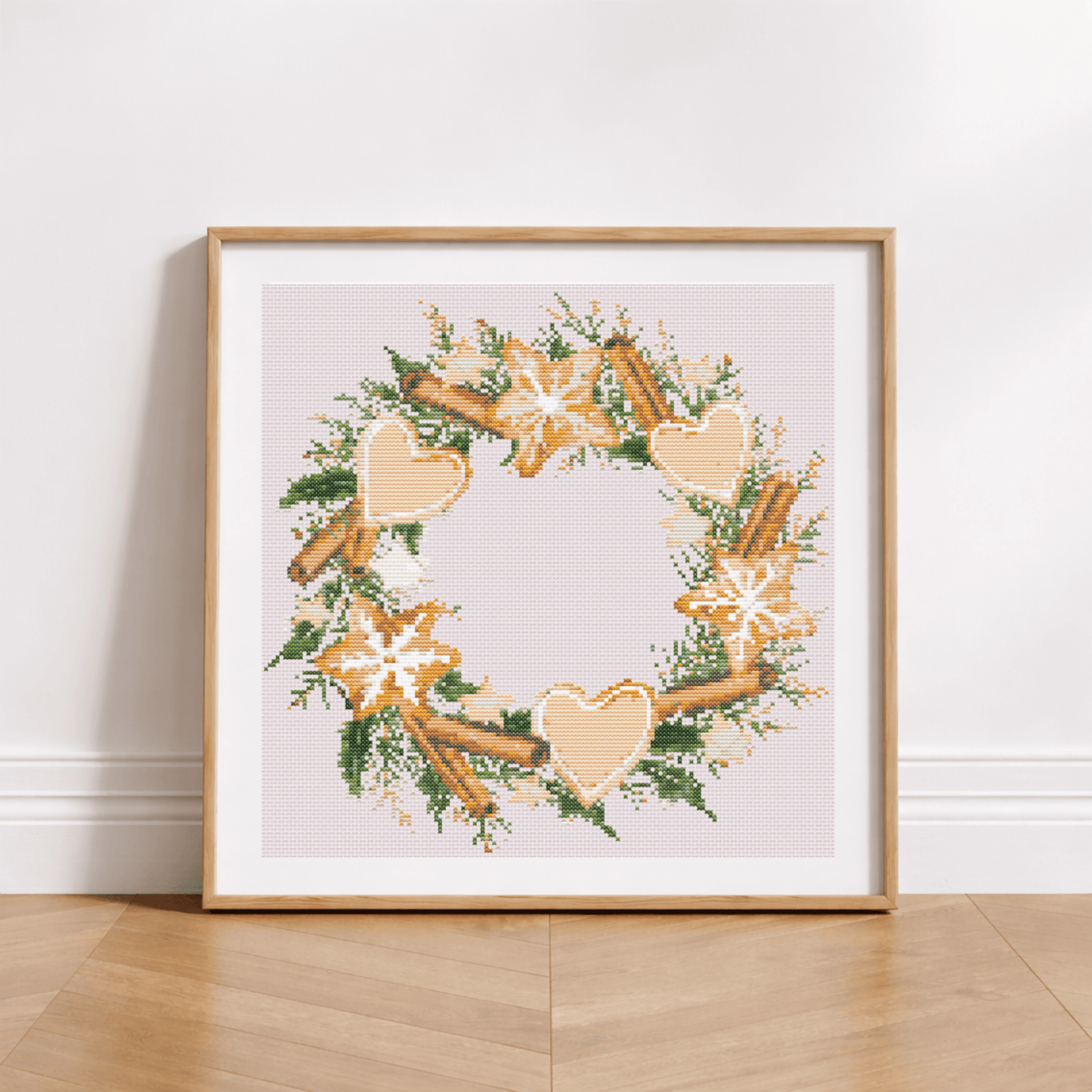 Пряничный рождественский венок