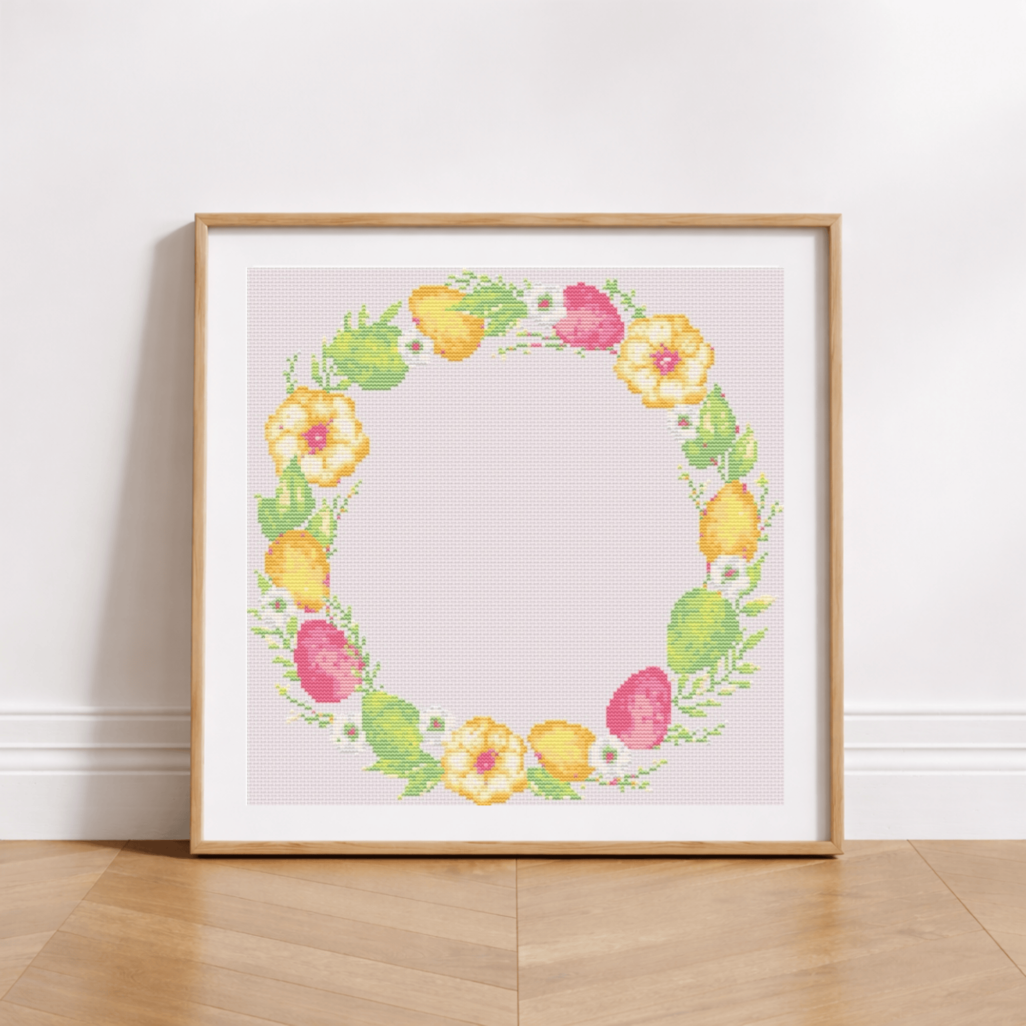 Couronne de Pâques Rose