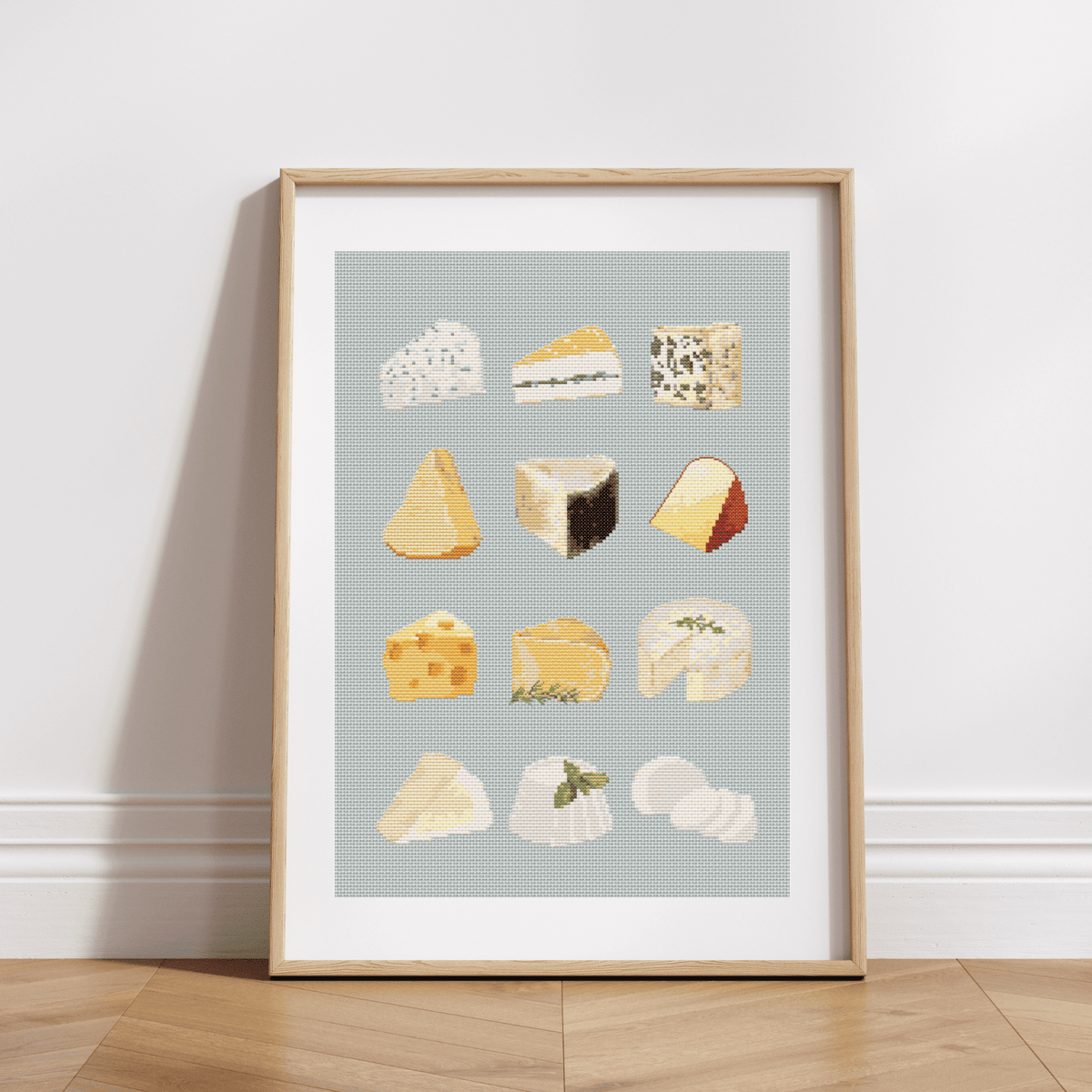 Cheese Poster Cross Stitch Pattern | The Fresh Cross Stitch