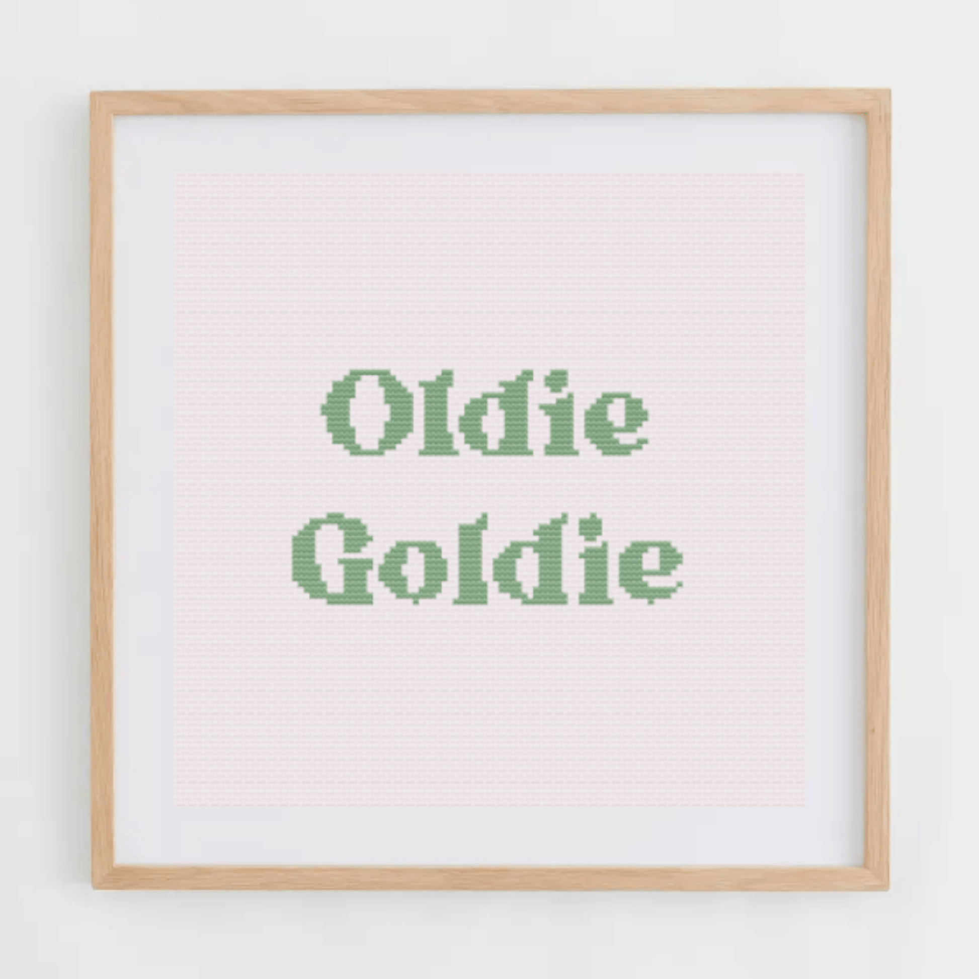 Oldie Goldie Alphabet Cross Stitch Pattern | Alphabet Cross Stitch Chart | Font Cross Stitch Chart