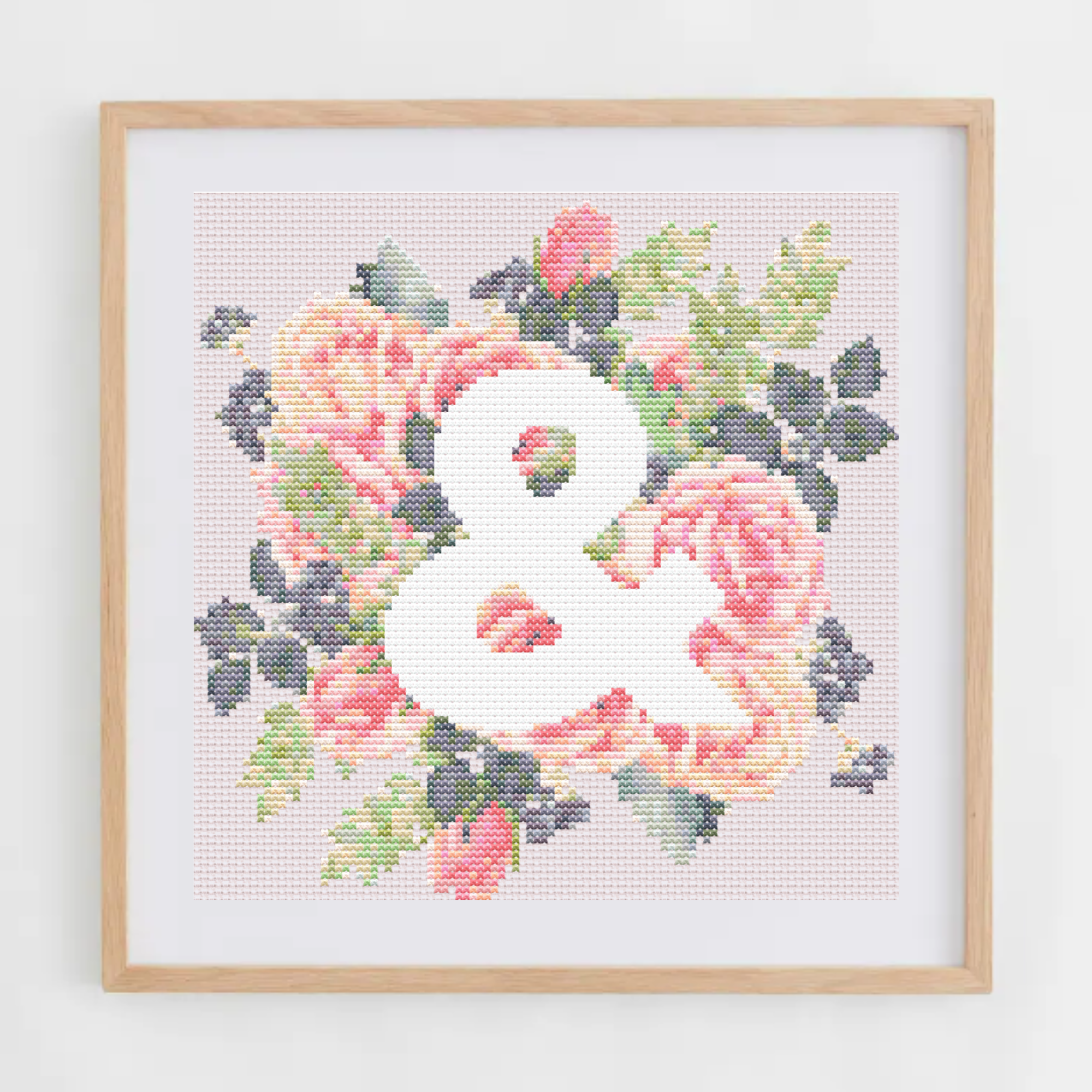 Initiale avec Bouquet de Roses