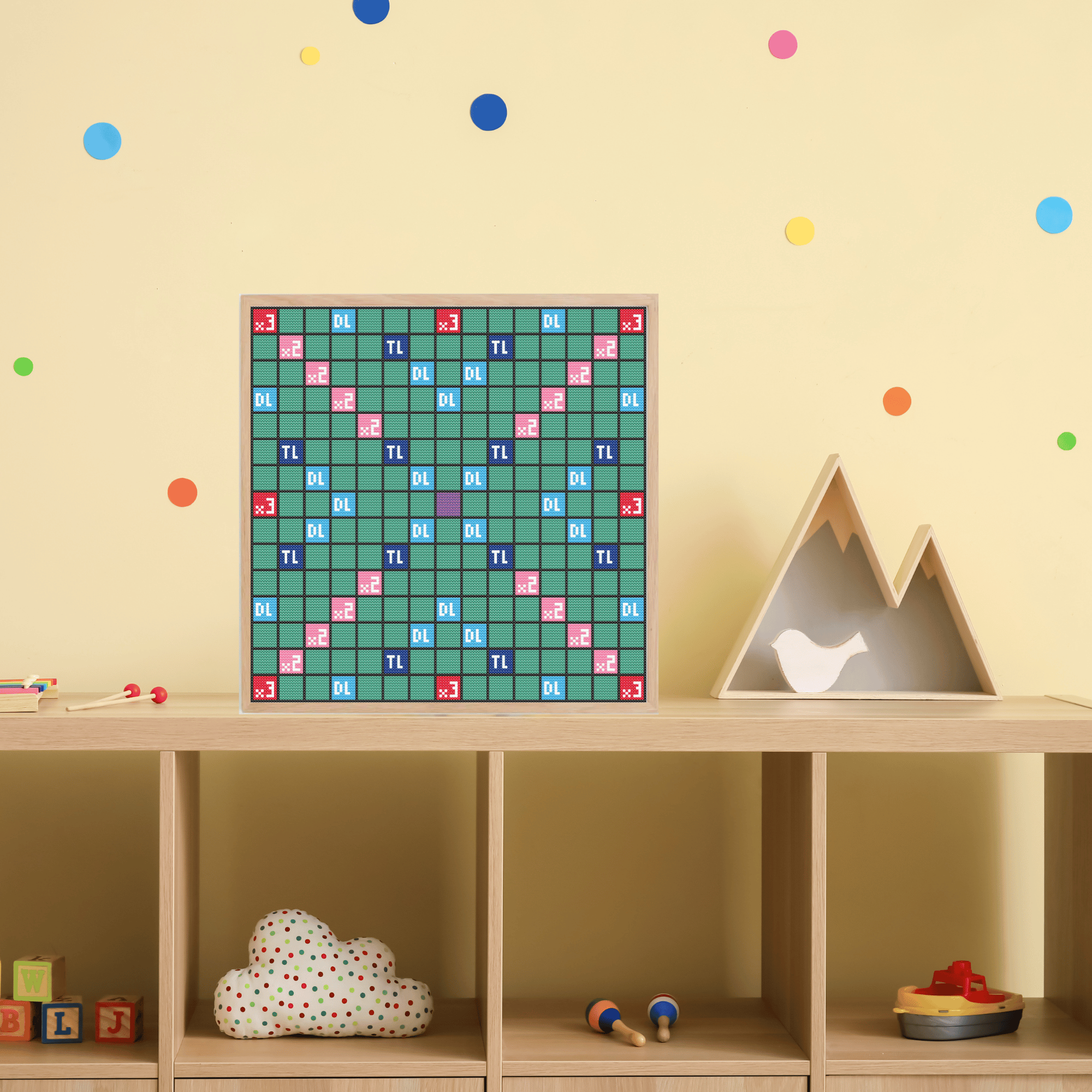 Scrabble Cross Stitch Pattern | Board Game Cross Stitch Chart