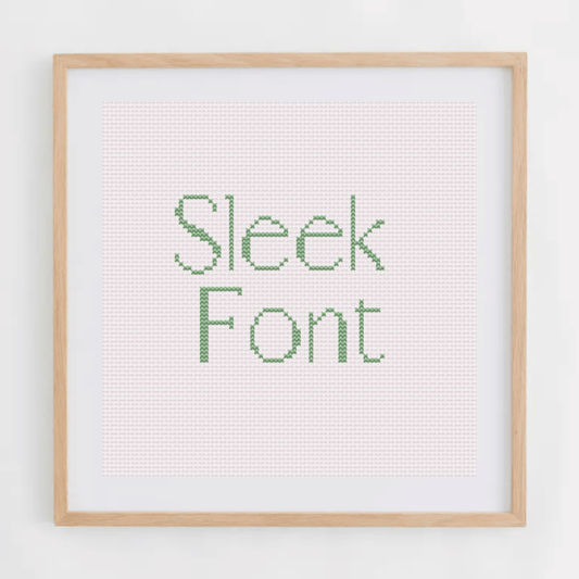 Sleek Font Alphabet Cross Stitch Pattern | Alphabet Cross Stitch Chart | Font Cross Stitch Chart