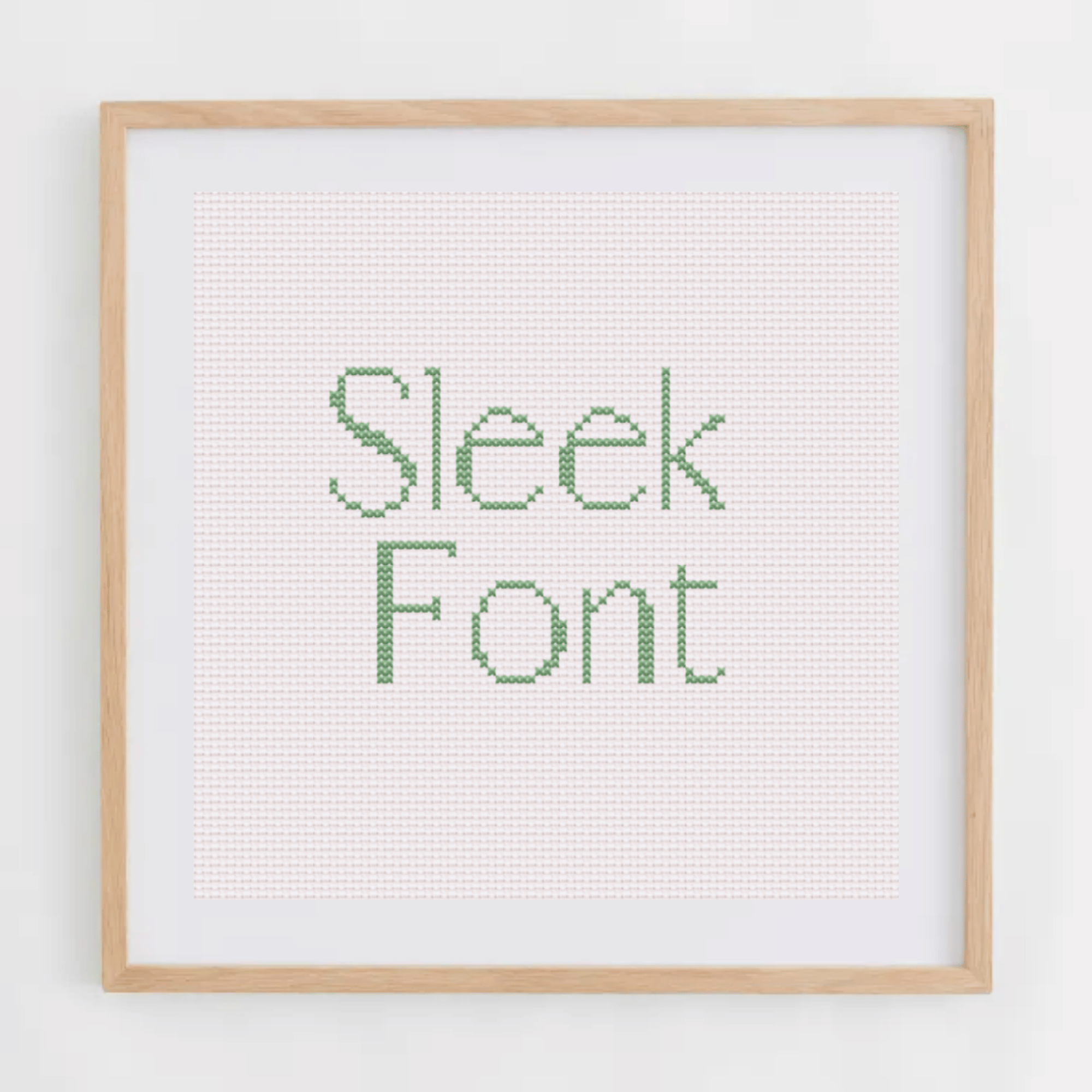 Sleek Font Alphabet Cross Stitch Pattern | Alphabet Cross Stitch Chart | Font Cross Stitch Chart