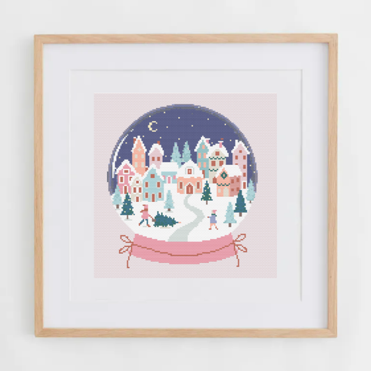 Christmas Snowball Cross Stitch Pattern