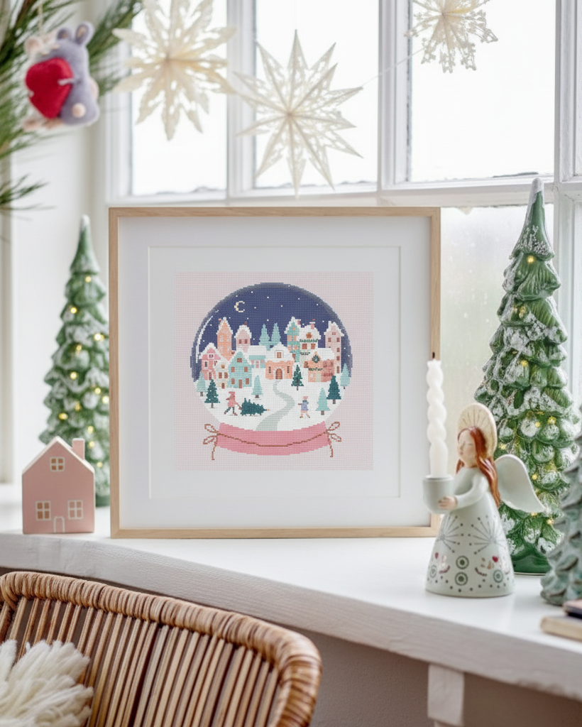 Christmas Snowball Cross Stitch Pattern