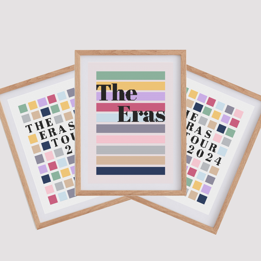 The Eras Tour Cross Stitch Patterns | The Eras Cross Stitch Chart PDF | Modern Cross Stitch Patterns