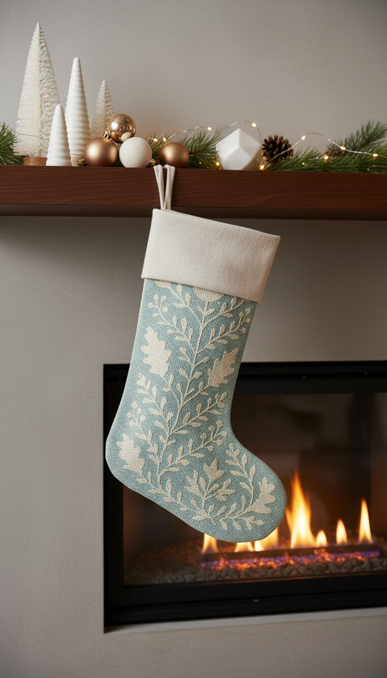 Weihnachtsstrumpf: Winterblumen