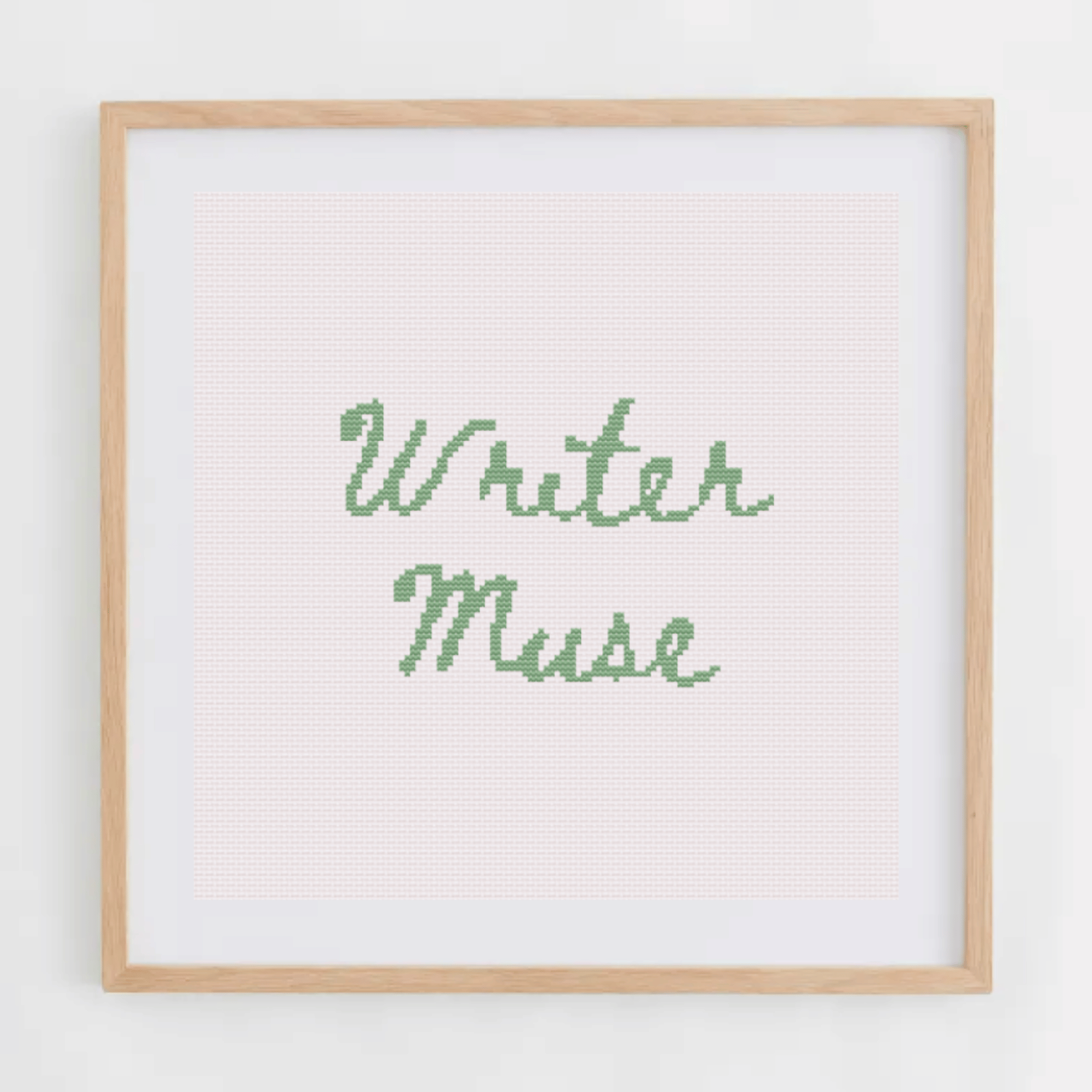 Writer Muse Alphabet Cross Stitch Pattern | Alphabet Cross Stitch Chart | Font Cross Stitch Chart