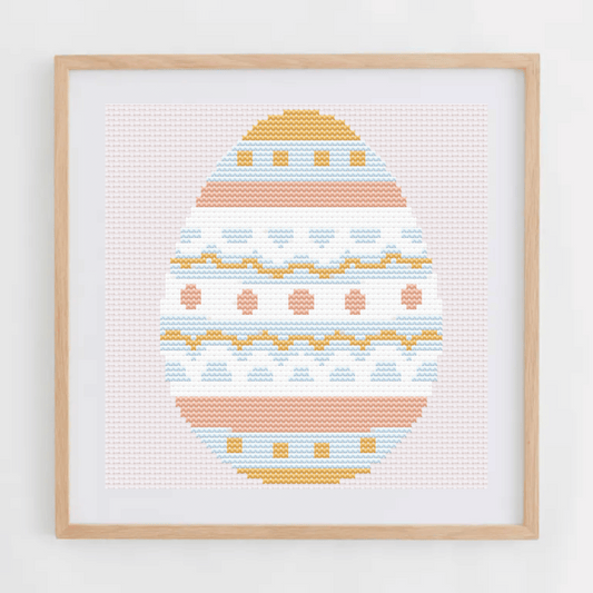 Easter Egg Cross Stitch Pattern | Easter Cross Stitch Chart | Egg Cross Stitch