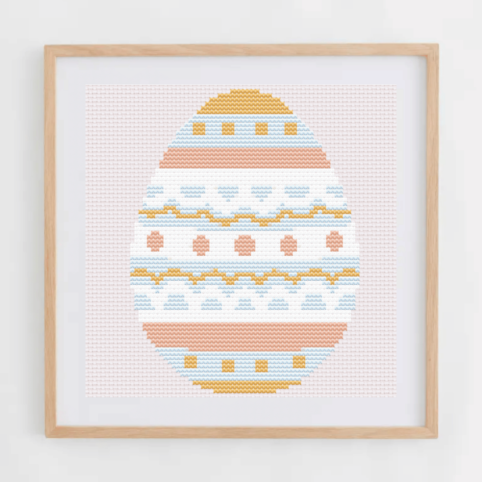 Easter Egg Cross Stitch Pattern | Easter Cross Stitch Chart | Egg Cross Stitch